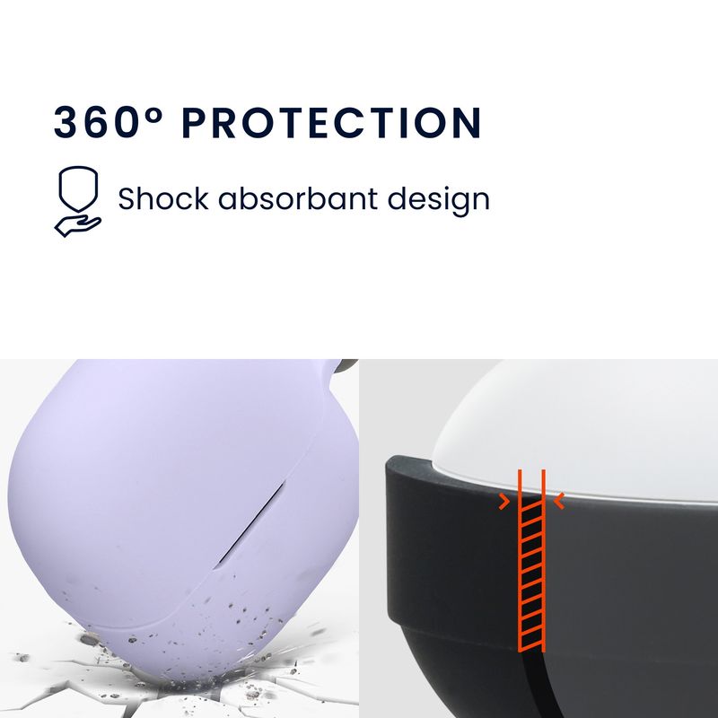 Laptop, Telefoane si Tablete - Wearables si gadgeturi - Wearables - Accesorii wearables - Husa casti Kwmobile pentru Xiaomi Buds 6, protectie la zgarieturi, Silicon, mov - Infinity.ro