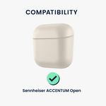 Laptop, Telefoane si Tablete - Wearables si gadgeturi - Wearables - Accesorii wearables - Husa casti Kwmobile pentru Sennheiser ACCENTUM Open, protectie la zgarieturi, Silicon, negru - Infinity.ro