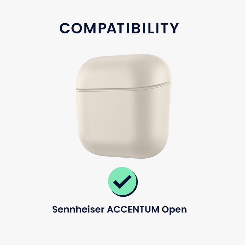 Laptop, Telefoane si Tablete - Wearables si gadgeturi - Wearables - Accesorii wearables - Husa casti Kwmobile pentru Sennheiser ACCENTUM Open, protectie la zgarieturi, Silicon, negru - Infinity.ro