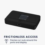 PC, gaming si accesorii - Retelistica - Cabluri si accesorii - Husa router Kwmobile pentru TP-Link M7350 4G LTE Mobile Wi-Fi, silicon, negru - Infinity.ro