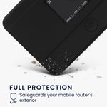 PC, gaming si accesorii - Retelistica - Cabluri si accesorii - Husa router Kwmobile pentru TP-Link M7350 4G LTE Mobile Wi-Fi, silicon, negru - Infinity.ro