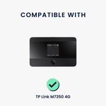 PC, gaming si accesorii - Retelistica - Cabluri si accesorii - Husa router Kwmobile pentru TP-Link M7350 4G LTE Mobile Wi-Fi, silicon, negru - Infinity.ro
