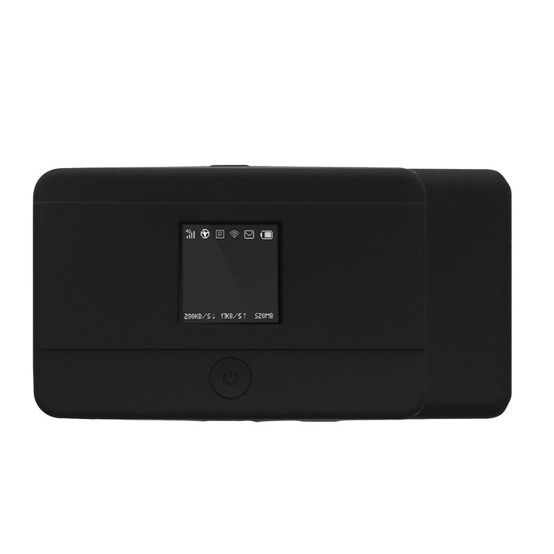 PC, gaming si accesorii - Retelistica - Cabluri si accesorii - Husa router Kwmobile pentru TP-Link M7350 4G LTE Mobile Wi-Fi, silicon, negru - Infinity.ro