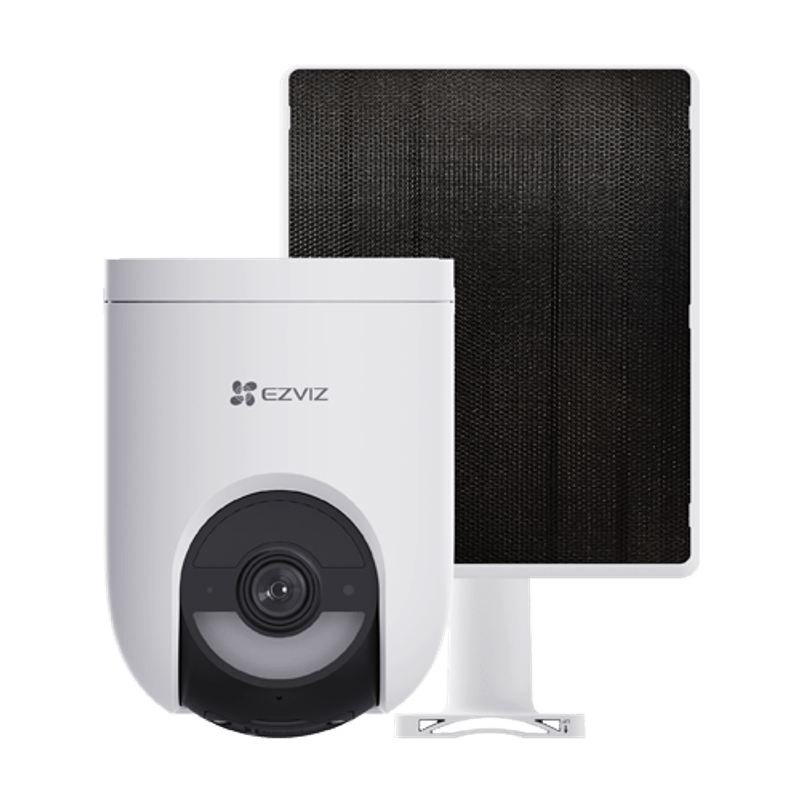 Casa si Gradina - Electrice - Smart Home - Camere de supraveghere - Camera IP Wi-Fi6 PT + panou solar 5W, 8MP, baterie 5.200 mAh, Audio bidirectional, Alarma - EZVIZ CS-HB8c-SP(4K) - Infinity.ro