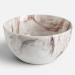 Casa si Gradina - Bucatarie si vesela - Vesela si tacamuri - Farfurii si boluri - Bol Ceramic cu Model Marmura Maro - Finisaj Lucios - Infinity.ro