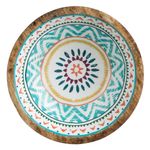 Casa si Gradina - Bucatarie si vesela - Vesela si tacamuri - Farfurii si boluri - Bol din lemn emailat cu design Aztec - Infinity.ro