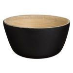 Casa si Gradina - Bucatarie si vesela - Vesela si tacamuri - Farfurii si boluri - Bol din Bambus Negru cu Detalii Naturale - Infinity.ro