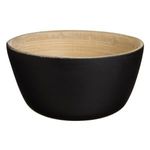 Casa si Gradina - Bucatarie si vesela - Vesela si tacamuri - Farfurii si boluri - Bol din Bambus Negru cu Detalii Naturale - Infinity.ro