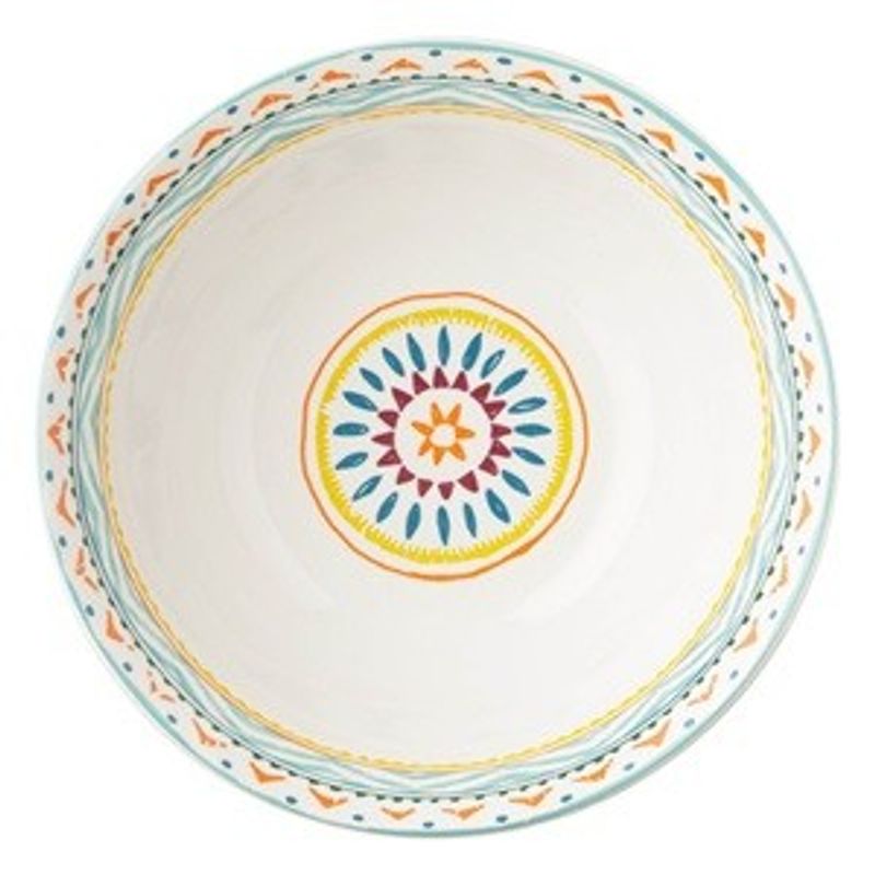 Casa si Gradina - Bucatarie si vesela - Vesela si tacamuri - Farfurii si boluri - Bol din Portelan cu Model Aztec Multicolor, 450 ml - Infinity.ro