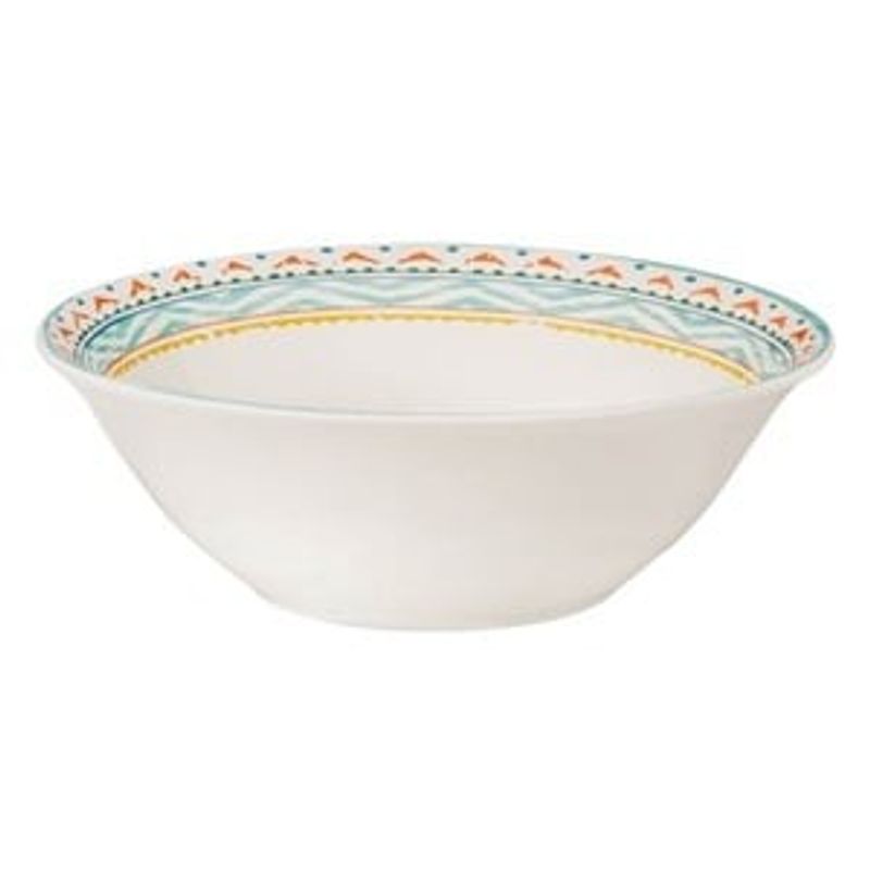 Casa si Gradina - Bucatarie si vesela - Vesela si tacamuri - Farfurii si boluri - Bol din Portelan cu Model Aztec Multicolor, 450 ml - Infinity.ro