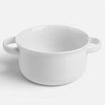 Casa si Gradina - Bucatarie si vesela - Vesela si tacamuri - Farfurii si boluri - Bol New Bone Alb 510ml cu Mânere - Infinity.ro