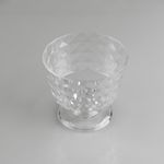 Casa si Gradina - Bucatarie si vesela - Vesela si tacamuri - Farfurii si boluri - Bol pentru inghetata cu picior, 450 ml, transparent, model diamant - Infinity.ro