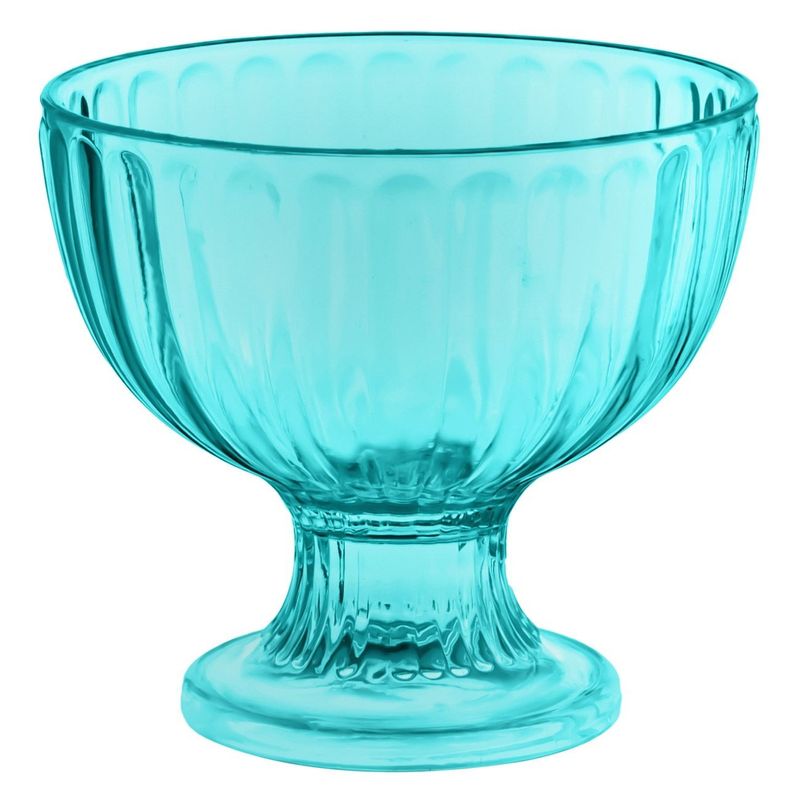 Casa si Gradina - Bucatarie si vesela - Vesela si tacamuri - Farfurii si boluri - Bol pentru Inghetata cu Picior, Turcoaz, 350 ml - Infinity.ro
