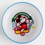 Casa si Gradina - Bucatarie si vesela - Vesela si tacamuri - Farfurii si boluri - Bol rotund anti-alunecare cu decor Mickey, plastic, alb, pentru copii - Infinity.ro