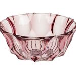 Casa si Gradina - Bucatarie si vesela - Vesela si tacamuri - Farfurii si boluri - Bol rotund din plastic mov, model diamant, 290 ml - Infinity.ro