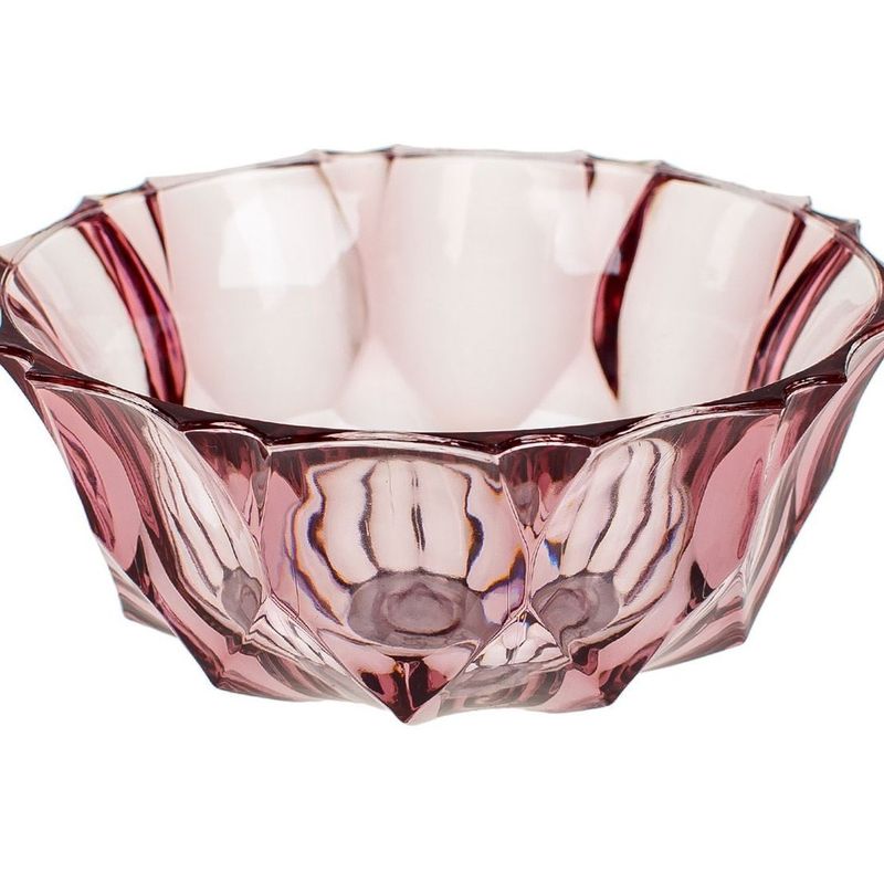 Casa si Gradina - Bucatarie si vesela - Vesela si tacamuri - Farfurii si boluri - Bol rotund din plastic mov, model diamant, 290 ml - Infinity.ro