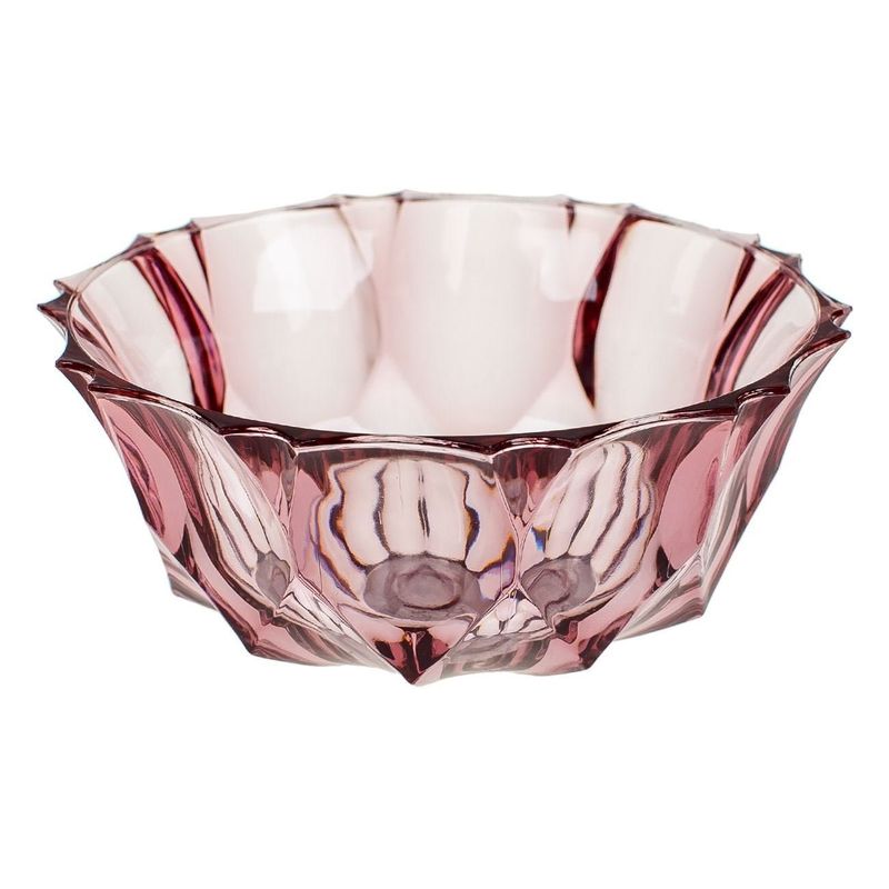 Casa si Gradina - Bucatarie si vesela - Vesela si tacamuri - Farfurii si boluri - Bol rotund din plastic mov, model diamant, 290 ml - Infinity.ro