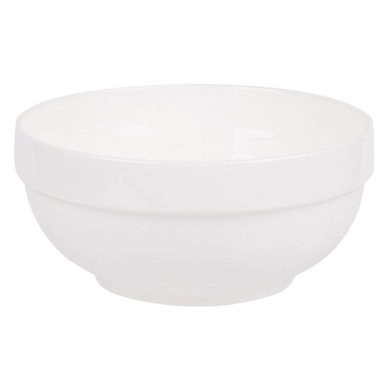Casa si Gradina - Bucatarie si vesela - Vesela si tacamuri - Farfurii si boluri - Bol Rotund din Portelan, 1.2L, Alb - Infinity.ro