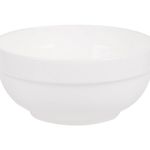 Casa si Gradina - Bucatarie si vesela - Vesela si tacamuri - Farfurii si boluri - Bol Rotund din Portelan, 1.2L, Alb - Infinity.ro