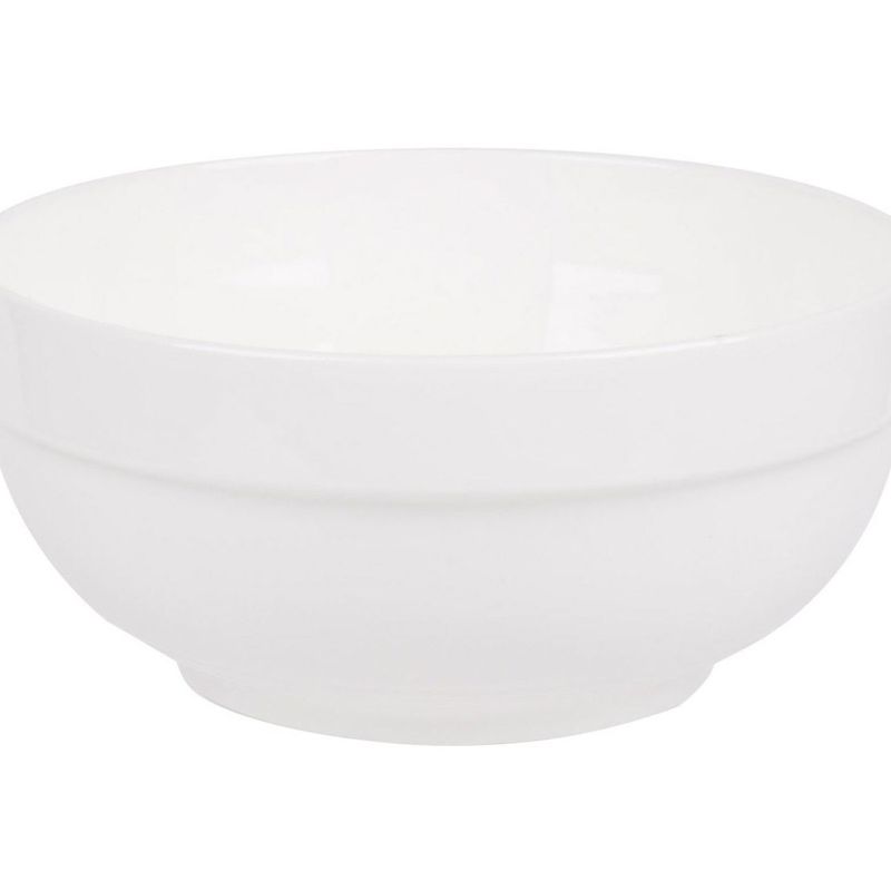 Casa si Gradina - Bucatarie si vesela - Vesela si tacamuri - Farfurii si boluri - Bol Rotund din Portelan, 1.2L, Alb - Infinity.ro