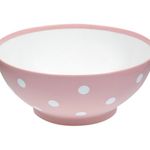 Casa si Gradina - Bucatarie si vesela - Vesela si tacamuri - Farfurii si boluri - Bol Rotund din Plastic Roz cu Buline - Infinity.ro