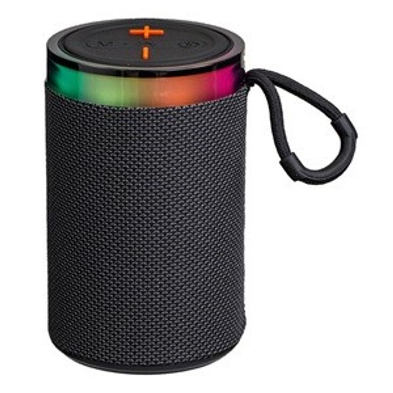 TV, Audio-Video si Foto - Portabile audio - Boxe portabile - Boxa portabila Bluetooth cu LED si Radio FM, 5W, Design cilindric, Negru - Infinity.ro