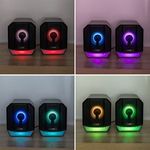 TV, Audio-Video si Foto - Portabile audio - Boxe portabile - Boxe Gaming 6W cu USB si LED RGB, Negru, 2 buc, Cablu 1.2m - Infinity.ro