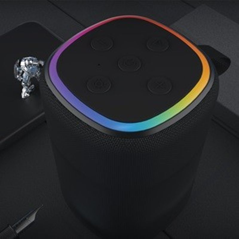 TV, Audio-Video si Foto - Portabile audio - Boxe portabile - Boxa portabila Bluetooth cu LED RGB si Radio FM, 10W, Negru - Infinity.ro