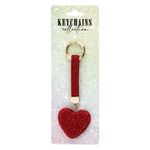 Fashion, accesorii si bijuterii - Copii - Accesorii copii - Alte accesorii copii - Breloc cu Maner si Inima Rosie cu Strass, 14 cm - Infinity.ro