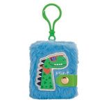 Fashion, accesorii si bijuterii - Copii - Accesorii copii - Alte accesorii copii - Breloc de plus cu carnetel, Verde, Dinozaur, 6x7cm - Infinity.ro