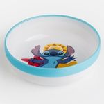 Jucarii, Copii si Bebe - Hrana si alaptare - Biberoane, suzete si accesorii hranire - Articole hranire bebelusi - Bol rotund din plastic cu model Lilo & Stitch, anti-alunecare, pentru microunde - Infinity.ro