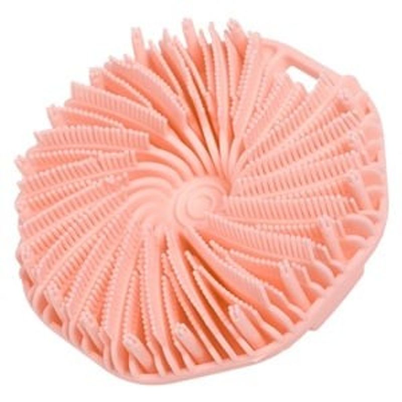 Ingrijire personala si Cosmetice - Ingrijire personala - Ingrijire corp - Bureti de baie - Burete de baie din silicon, rotund, 11 cm, roz - Infinity.ro