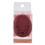 Ingrijire personala si Cosmetice - Machiaj - Aplicatoare si pensule machiaj - Burete de machiaj bordo 4x6cm pentru aplicare uniforma a produselor lichide - Infinity.ro