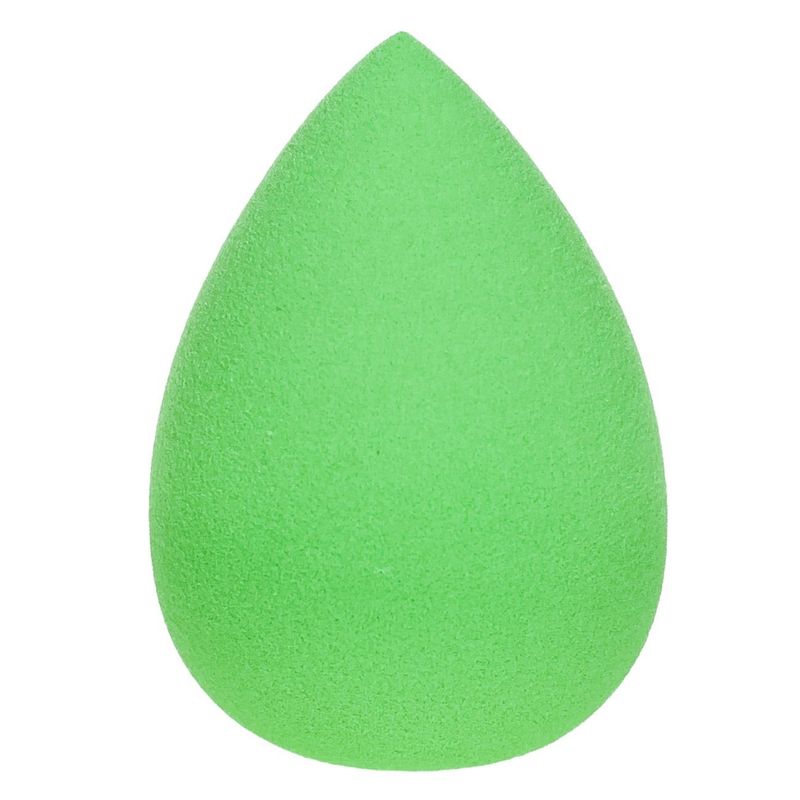 Ingrijire personala si Cosmetice - Machiaj - Aplicatoare si pensule machiaj - Burete de Machiaj Picatura Verde cu Husa Lila 5x7cm - Infinity.ro