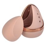 Ingrijire personala si Cosmetice - Machiaj - Aplicatoare si pensule machiaj - Burete de machiaj cu husa de curatare, 2 buc, roz nude - Infinity.ro
