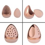 Ingrijire personala si Cosmetice - Machiaj - Aplicatoare si pensule machiaj - Burete de machiaj cu husa de curatare, 2 buc, roz nude - Infinity.ro