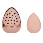 Ingrijire personala si Cosmetice - Machiaj - Aplicatoare si pensule machiaj - Burete de machiaj cu husa de curatare, 2 buc, roz nude - Infinity.ro
