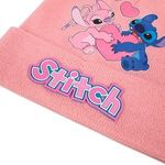 Fashion, accesorii si bijuterii - Copii - Accesorii copii - Caciuli si palarii copii - Caciula Roz Stitch cu Patch din Cauciuc pentru Copii - Infinity.ro