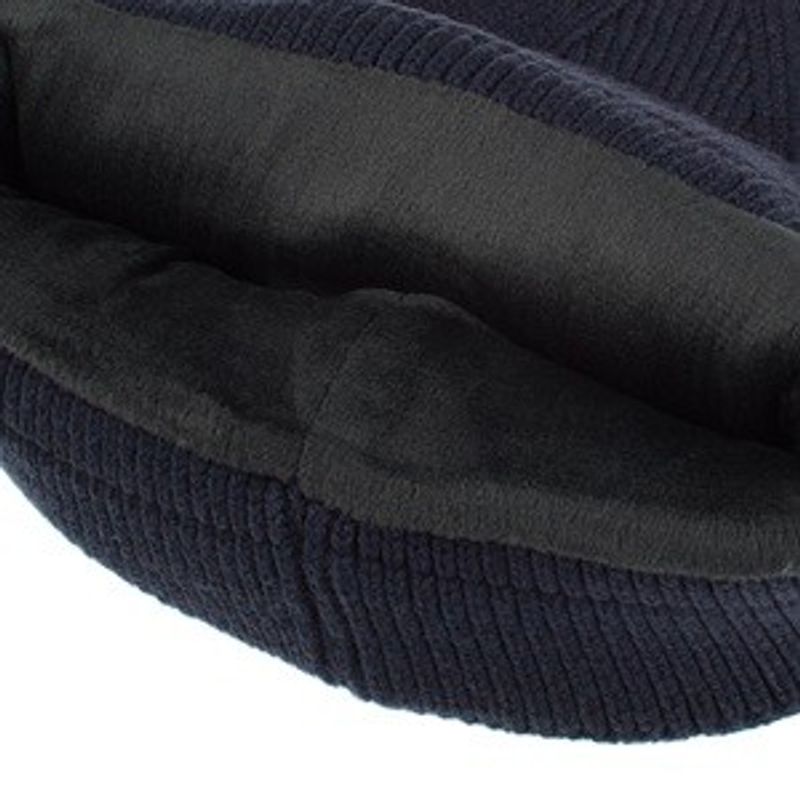 Fashion, accesorii si bijuterii - Barbati - Accesorii barbati - Caciuli si sepci barbati - Caciula tricotata albastra cu captuseala si patch Sport pentru barbati - Infinity.ro