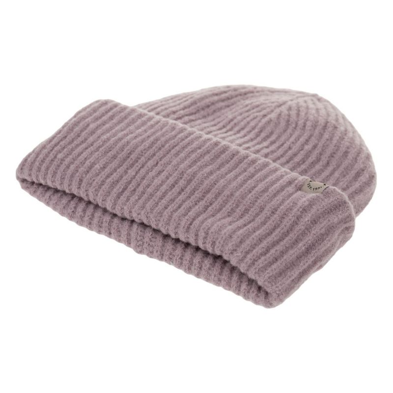 Fashion, accesorii si bijuterii - Femei - Accesorii femei - Caciuli si palarii femei - Caciula dama tricotata, Lila, cu captuseala fleece si margine intoarsa - Infinity.ro
