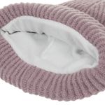 Fashion, accesorii si bijuterii - Femei - Accesorii femei - Caciuli si palarii femei - Caciula dama tricotata, Lila, cu captuseala fleece si margine intoarsa - Infinity.ro