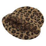 Fashion, accesorii si bijuterii - Femei - Accesorii femei - Caciuli si palarii femei - Caciula tricotata cu model leopard pentru femei, marime unica - Infinity.ro