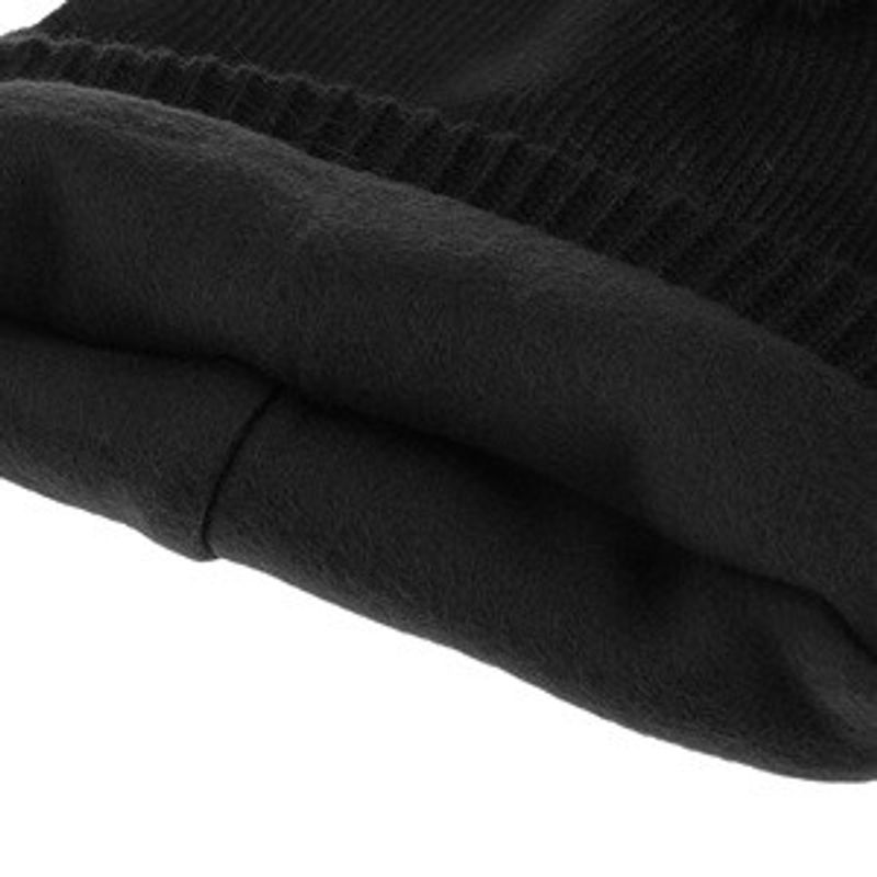 Fashion, accesorii si bijuterii - Femei - Accesorii femei - Caciuli si palarii femei - Caciula tricotata neagra cu strass si pompon pentru femei - Infinity.ro