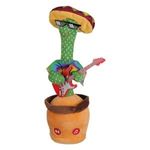 Fashion, accesorii si bijuterii - Femei - Accesorii femei - Caciuli si palarii femei - Cactus interactiv din plus cu chitara, 40 cm, verde - Infinity.ro