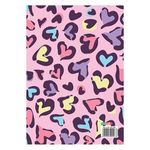 Carti si Birotica - Rechizite - Caiete - Caiete dictando - Caiet dictando A4 cu coperta roz cu inimi, 40 de file - Infinity.ro