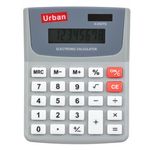 Carti si Birotica - Birotica - Aparatura de birou - Calculatoare de birou - Calculator de birou cu 8 cifre, Gri, Panou solar, LCD, 9.5x12.5x1cm - Infinity.ro