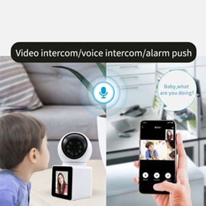 Casa si Gradina - Electrice - Smart Home - Camere de supraveghere - Camera de Supraveghere WiFi cu Apel Video pentru Interior, Rezolutie HD 1080p, Control PTZ, Alb - Infinity.ro