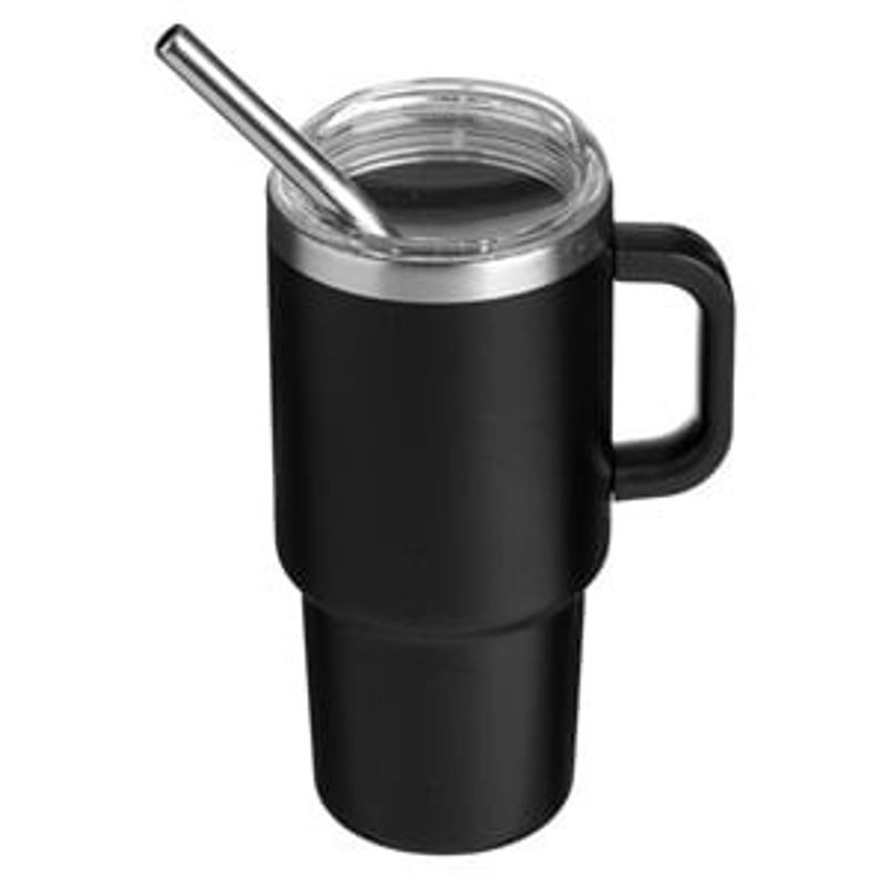 Casa si Gradina - Bucatarie si vesela - Accesorii bar - Termosuri si Cani termos - Cana Termos Mini cu Maner, 135ml, Otel Inoxidabil Negru - Infinity.ro