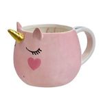 Casa si Gradina - Bucatarie si vesela - Cani si pahare - Cani si cesti - Cana decorativa 3D cu unicorn, 580 ml, roz - Infinity.ro