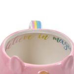 Casa si Gradina - Bucatarie si vesela - Cani si pahare - Cani si cesti - Cana decorativa 3D cu unicorn, 580 ml, roz - Infinity.ro